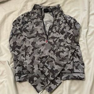 Spyder Active Black and Grey Camp Zip up Longsleeve